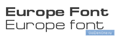 шрифт скачать europe