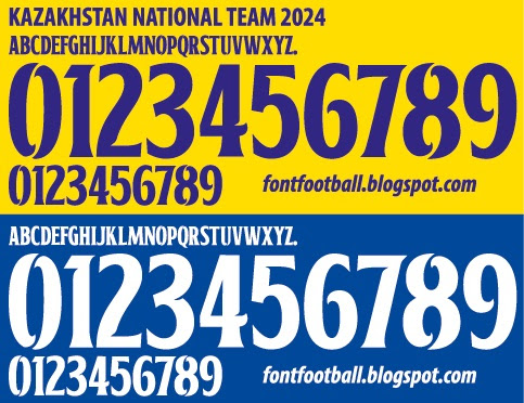 ttf Kazakhstan National Team 2024 font vector.jpg