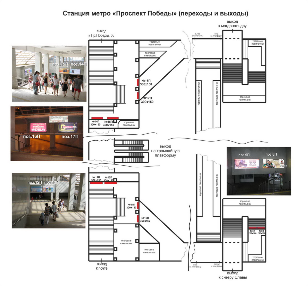 метро проспект славы внутри